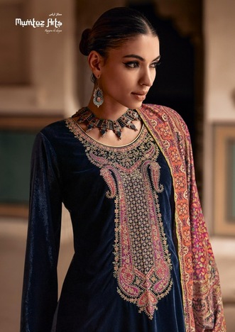 MUMTAZ ARTS JASHN E BAHAAR PURE VELVET SALWAR KAMEEZ CATALOGUE