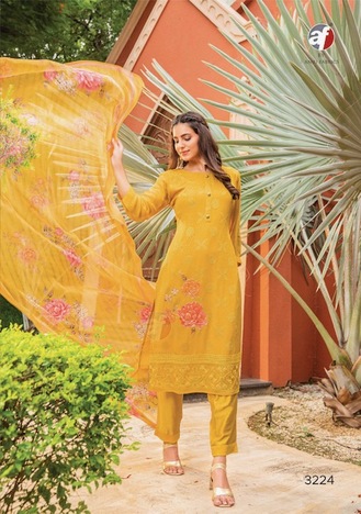 ANJU FABRICS FALAK VOL 3 HANDWORK KURTIS MANUFACTURING PRICE