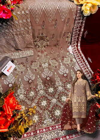 FEPIC ROSEMEEN D 5229 COLOURS GEORGETTE PAKISTANI SUITS SURAT