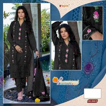 FEPIC CRAFTED NEEDLE 848 SERIES PAKISTANI KURTIS NEW CATALOGUE