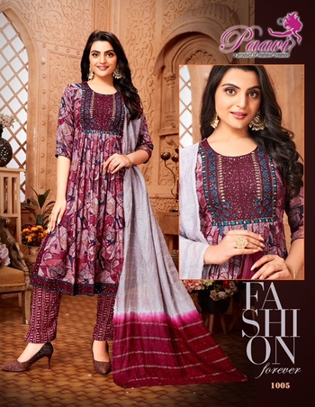 PAAVI VANAYA VOL 3 READYMADE NYRA CUT KURTIS DISTRIBUTOR IN SURAT 