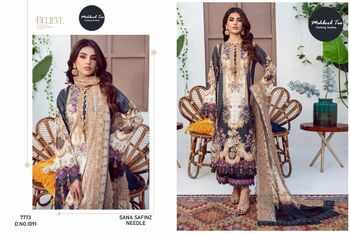 MEHBOOB TEX SANA SAFINAZ NEEDLE LAWN COTTON PRINT PAKISTANI SUITS SURAT