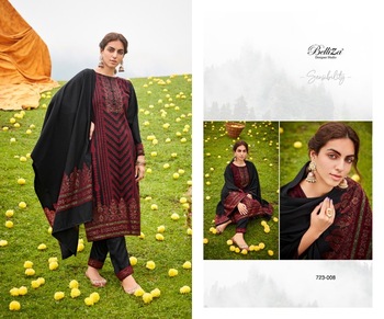 BELLIZA KUDRAT PASHMINA SALWAR SUITS LATEST CATALOGUE IN SURAT