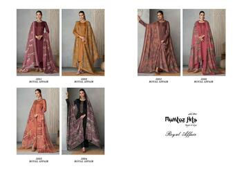 MUMTAZ ARTS ROYAL AFFAIR JAM SATIN SALWAR SUITS NEW CATALOGUE