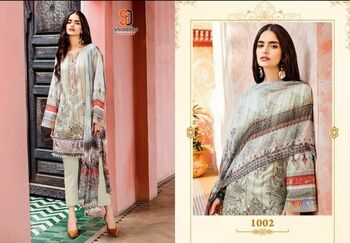 SHRADDHA DESIGNER MARJJAN REMIX LAWN COTTON PAKISTANI SUITS CATALOGUE