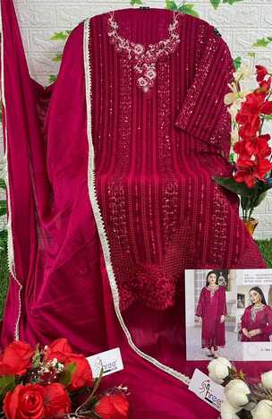 SHREE FABS S 784 SERIES FOUX GEORGETTE SALWAR SUITS AT SURAT