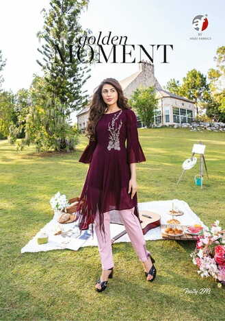 ANJU FABRICS PURITY VOL 4 DESIGNER KURTI WITH PANTS NEW COLLECTION 2023