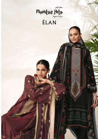 MUMTAZ ARTS ELAN 10001 TO 10008 PRINTED SUITS LATEST CATALOGUE