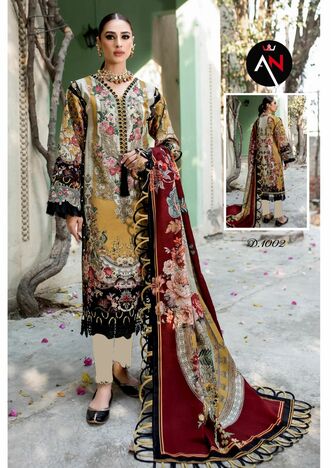 ASIFA NABEEL VOL 1 LUXURY LAWN COTTON PAKISTANI SUITS SURAT