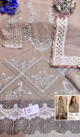 SHANAYA ROSE BRIDEL S 87 GEORGETTE DESIGNER PAKISTANI SUITS