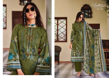 BELLIZA NAIRA VOL 2 COTTON DIGITAL PRINTED EMBROIDERY SUITS NEW CATALOGUE