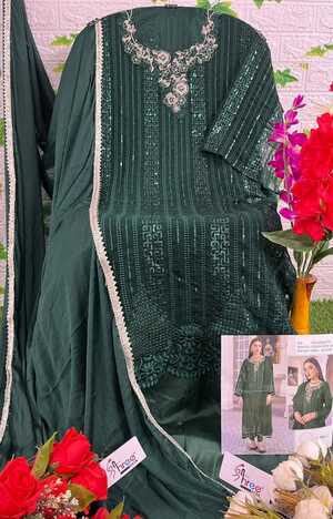 SHREE FABS S 784 SERIES FOUX GEORGETTE SALWAR SUITS AT SURAT