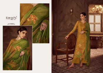 KARACHI PRINTS KAINAAT MUSLIN SILK DIGITAL PRINTED SUITS NEW COLLECTION