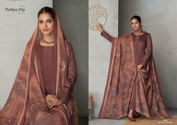 MUMTAZ ARTS ROYAL AFFAIR JAM SATIN SALWAR SUITS NEW CATALOGUE