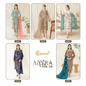 COSMOS AAYRA VOL 28 PAKISTANI SUITS SUPPLIER IN SURAT