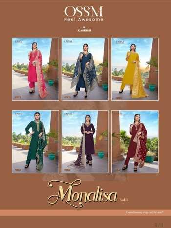 OSSM MONALISA VOL 3 HEAVY JACQUARD KURTIS NEW CATALOGUE