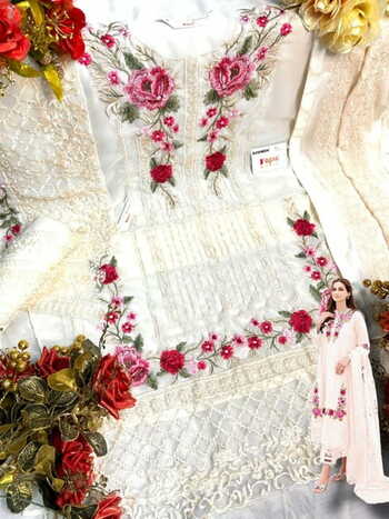 FEPIC ROSEMEEN D 5406 GEORGETTE EMBROIDERY SUITS CATALOGUE