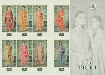  ALOK SUIT PREET PURE COTTON SALWAR SUITS WHOLESALER IN SURAT