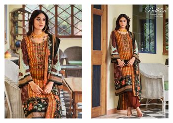 BELLIZA NAIRA VOL 2 COTTON DIGITAL PRINTED EMBROIDERY SUITS NEW CATALOGUE