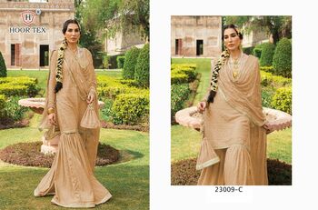 HOORTEX  23009 A TO E GEORGETTE PAKISTANI SUITS