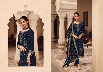 ZISA MEHAK DOLA JACQUARD READYMADE CATALOGUE DISTRIBUTOR IN SURAT