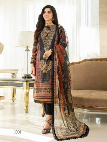 MUMTAZ FAB NUREH CAMBRIC COTTON KARACHI SUITS COLLECTION 2023