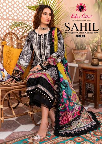 NAFISA COTTON SAHIL VOL 11 COTTON KARACHI SUITS WHOLESALER SURAT