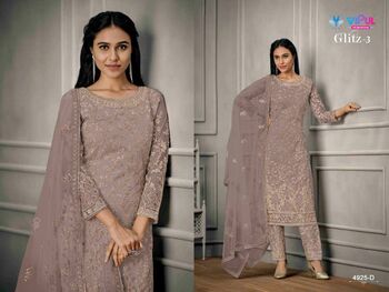 VIPUL GLITZ VOL 3 BUTTERFLY NET PAKISTANI SALWAR SUITS