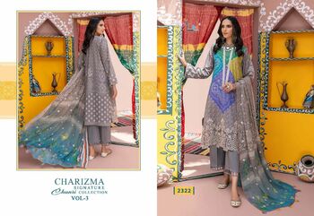 SHREE FABS CHARIZMA SIGNATURE CHUNRI COLLECTION VOL 3 2322 TO 2328 SERIES PAKISTANI SUITS