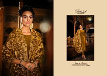 BELLIZA NOOR E SHAMA HEAVY VELVET EMBROIDERY SUITS SUPPLIER SURAT