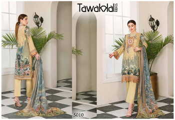 TAWAKKAL OPULENCE LUXURY COTTON VOl 5 PAKISTANI SUITS WHOLESALE