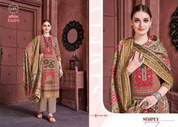 HARSHIT ALMIRA PURE PASHMINA WINTER SUITS CATALOGUE