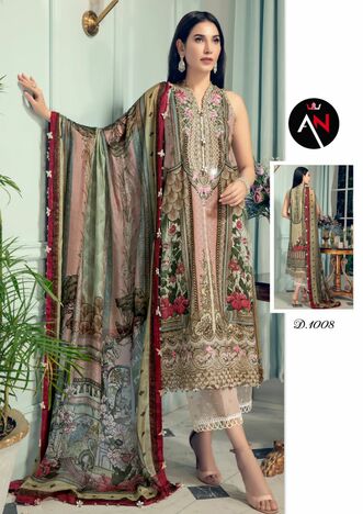 ASIFA NABEEL VOL 1 LUXURY LAWN COTTON PAKISTANI SUITS SURAT