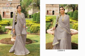 HOORTEX  23009 A TO E GEORGETTE PAKISTANI SUITS