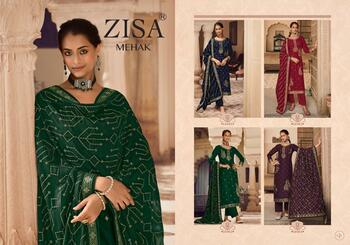 ZISA MEHAK DOLA JACQUARD READYMADE CATALOGUE DISTRIBUTOR IN SURAT