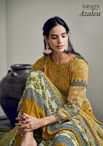 KARACHI PRINTS AZALEA LAWN DIGITAL PRINT KARACHI SUITS SUPPLIER SURAT