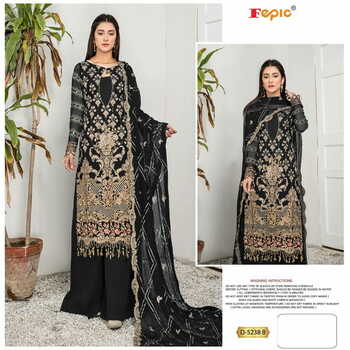 FEPIC ROSEMEEN 5238 SERIES GEORGETTE EMBOIRDERY PAKISTANI SUITS