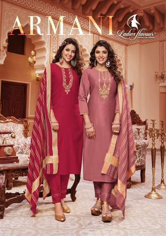 LADIES FLAVOUR ARMANI DESIGNER KURTI CATALOGUE WHOLESALER