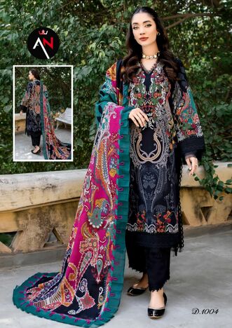 ASIFA NABEEL VOL 1 LUXURY LAWN COTTON PAKISTANI SUITS SURAT