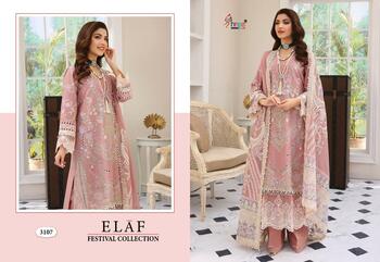 SHREE FABS ELAF FESTIVAL COLLECTION COTTON EMBROIDERY SUITS AT SURAT