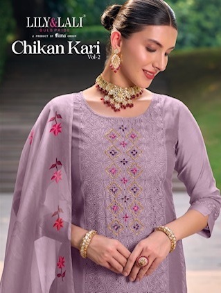 LILY & LALI CHIKANKARI VOL 2 DESIGNER KURTIS MANUFACTURER 