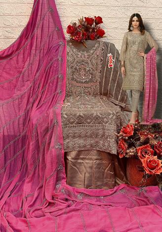 FEPIC ROSEMEEN C 1216 SERIES FOUX GEORGETTE PAKISTANI SUITS AT SURAT