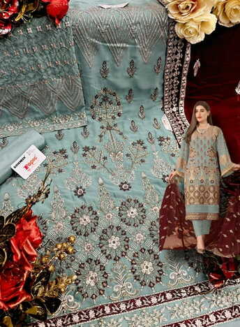 FEPIC ROSEMEEN D 5229 COLOURS GEORGETTE PAKISTANI SUITS SURAT