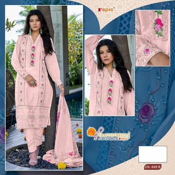 FEPIC CRAFTED NEEDLE 848 SERIES PAKISTANI KURTIS NEW CATALOGUE