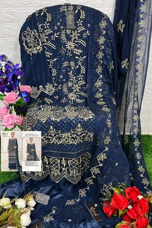 RINAZ FASHION 1387 FOX GEORGETTE SALWAR KAMEEZ LATEST CATALOGUE