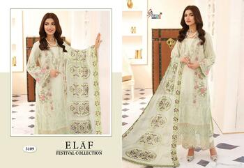 SHREE FABS ELAF FESTIVAL COLLECTION COTTON EMBROIDERY SUITS AT SURAT