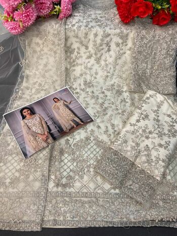 VIPUL GLITZ VOL 3 BUTTERFLY NET PAKISTANI SALWAR SUITS