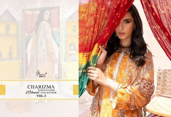 SHREE FABS CHARIZMA SIGNATURE CHUNRI COLLECTION VOL 3 2322 TO 2328 SERIES PAKISTANI SUITS