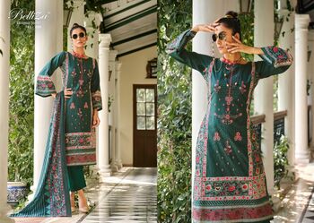 BELLIZA NAIRA VOL 2 COTTON DIGITAL PRINTED EMBROIDERY SUITS NEW CATALOGUE