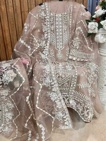 MEHBOOB TEX BEFORE VOL 1 ORGANZA EMBROIDERY PAKISTANI SUITS